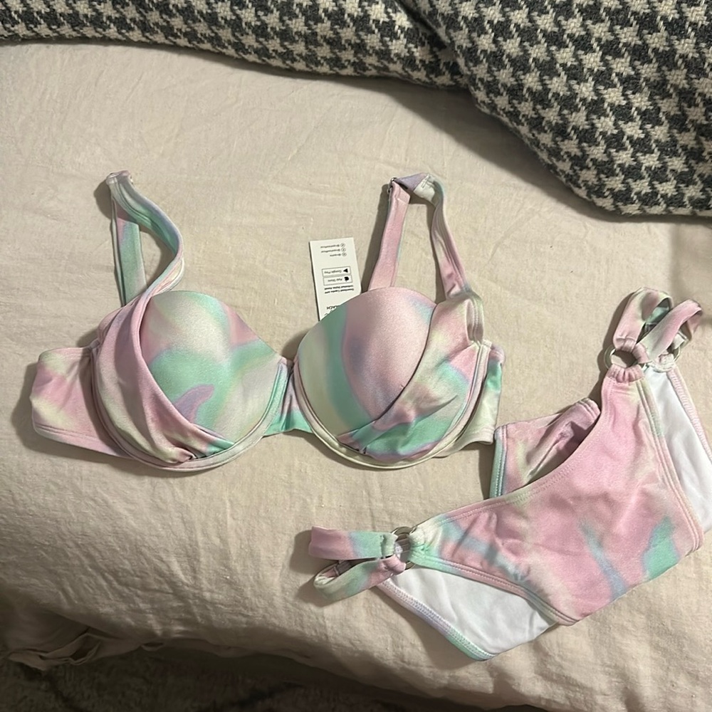 Watercolor shimmer bikini